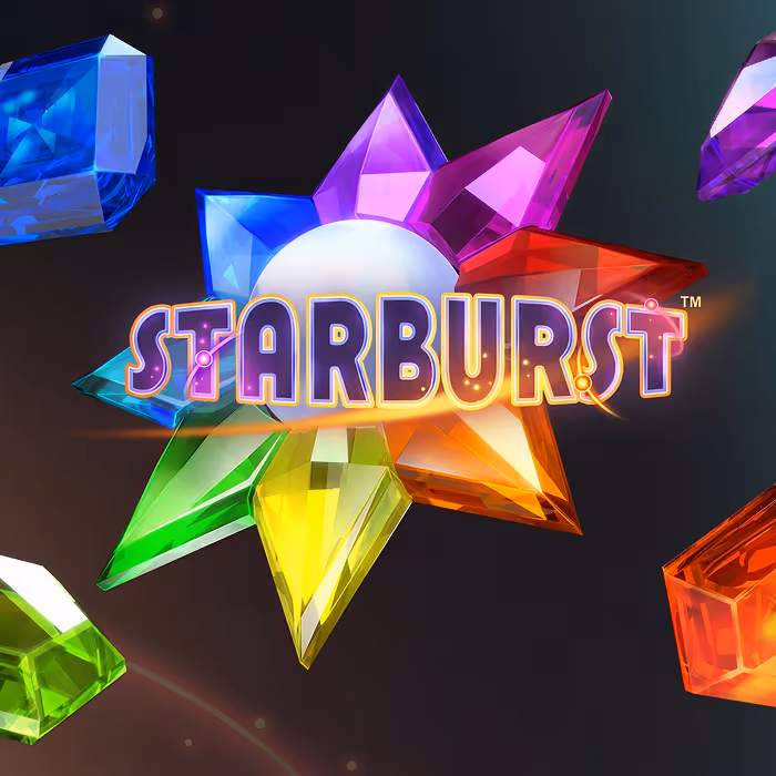 Starburst slot featuring expanding wilds and vibrant cosmic gems